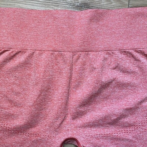 GYMSHARK Vital Seamless Coral Marl Leggings - Size Large - Picture 13 of 16